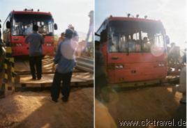 Unser Bus auf der Br�cke