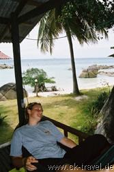 Carolin machts sich gem�tlich