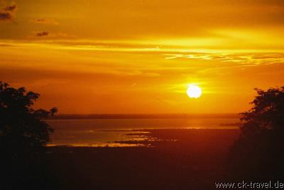 Sonnenuntergang vom Berg